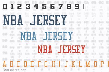 Basketball Jersey Font