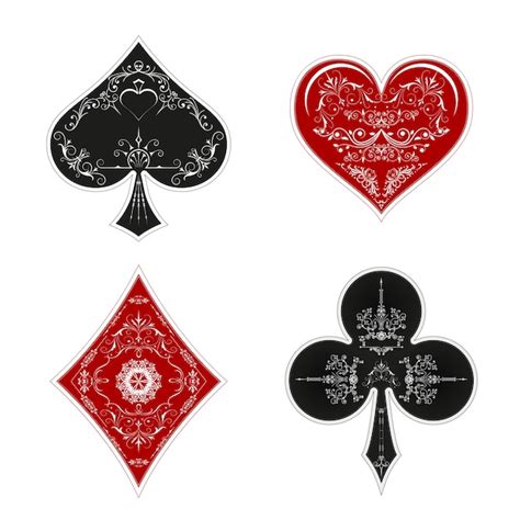 Premium Vector | Set symbols deck of cards