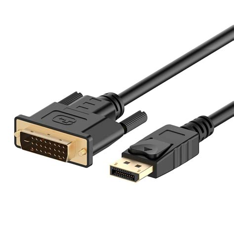 DP to DVI, Rankie 6FT Gold Plated DisplayPort DP to DVI Cable (Black ...