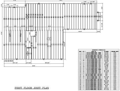 Floor Joist Framing Diagram