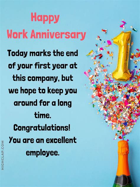 60+ Work Anniversary Wishes For Employees, Colleagues & Boss