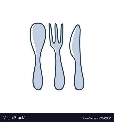 Cartoon Knife And Fork