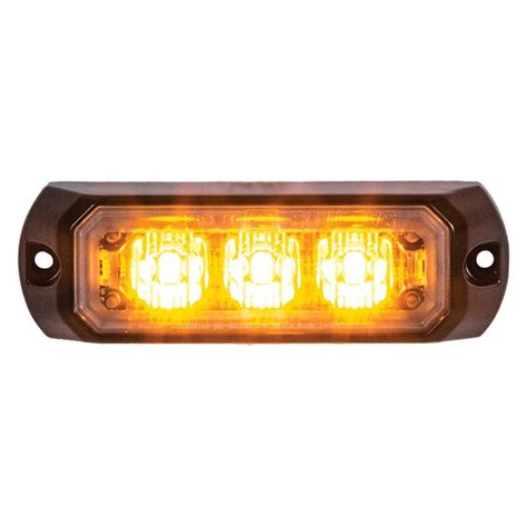 Buyers® 8891400 - 12-24V Rectangular Amber LED Mini Strobe Light