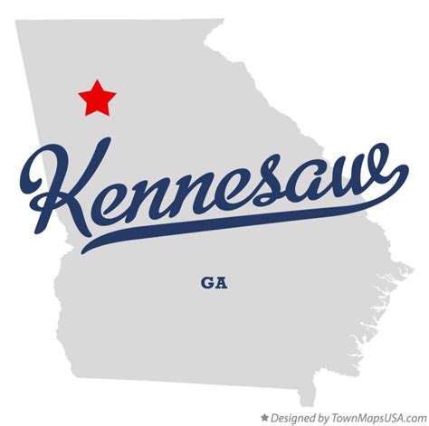 Map of Kennesaw, GA, Georgia