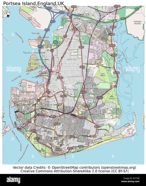 Map of portsea Stock Vector Images - Alamy