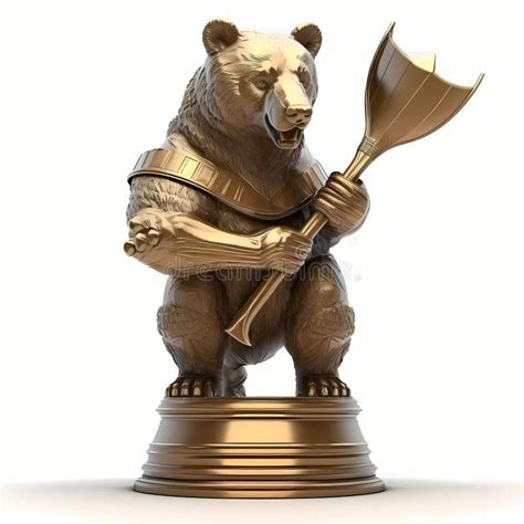 Wild Bear Hunter Trophy. Generative AI Stock Illustration ...