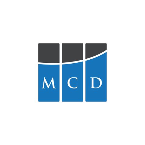 MCD letter logo design on WHITE background. MCD creative initials ...