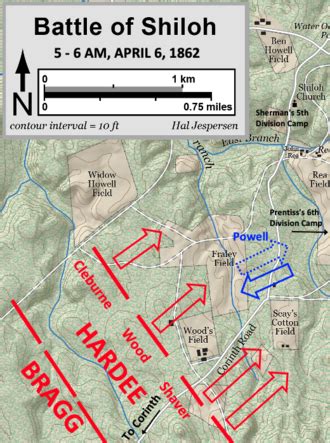 Battle Of Shiloh Map