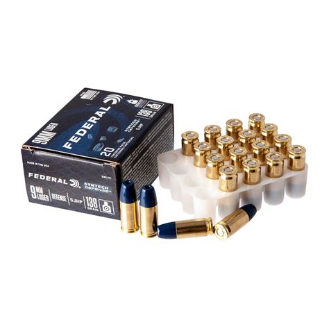 FEDERAL SYNTECH DEFENSE 9MM LUGER AMMO | Brownells