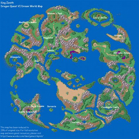 Dragon Quest VI: Realms of Revelation Dream World Tileset Map Map for ...