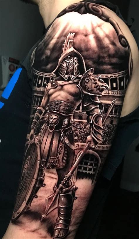 40 Awesome Gladiator Tattoos to Get Inspired - Photos and Tattoos # ...