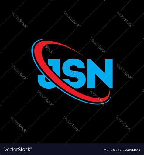 Jsn logo letter design Royalty Free Vector Image