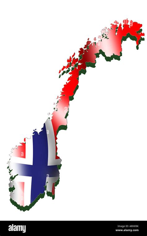 Map of norway hi-res stock photography and images - Alamy