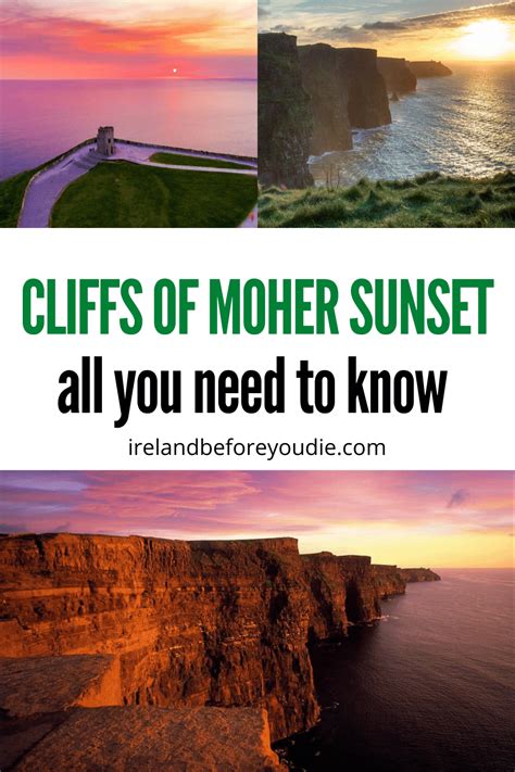 Cliffs of Moher SUNSET guide: what to see and THINGS TO KNOW