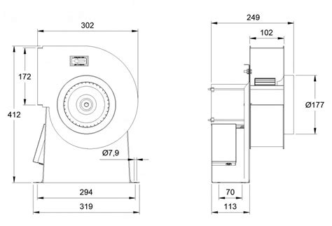 Centrifugal Extractor Fan plan dwg file - Cadbull