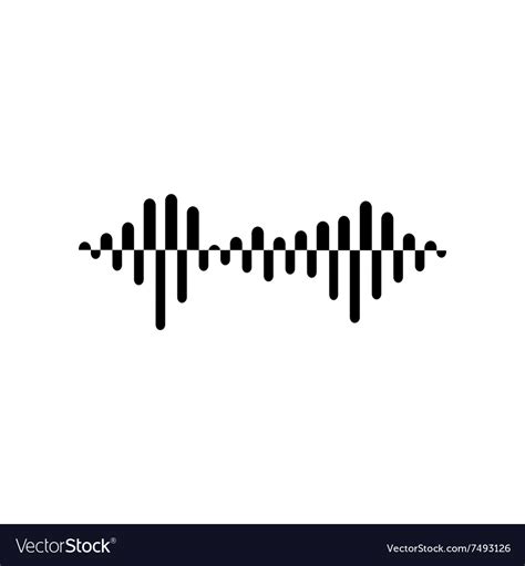 Sound or audio wave Royalty Free Vector Image - VectorStock