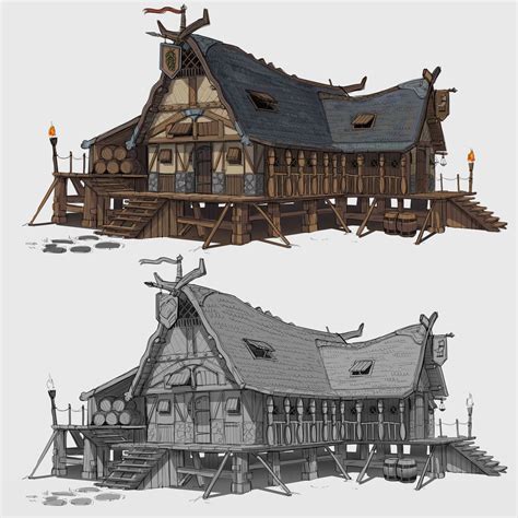 Yudora's tavern, Louis Le Roy on ArtStation at https://www.artstation ...