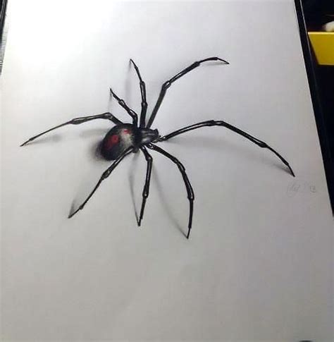 Great and scary 3D black widow. Style: Realistic. Color: Black. Tags ...