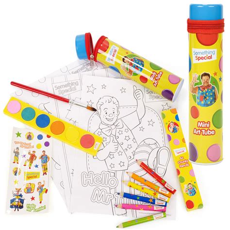 Mr Tumble Something Special Drawing Art Set Painting Colouring Crayons ...