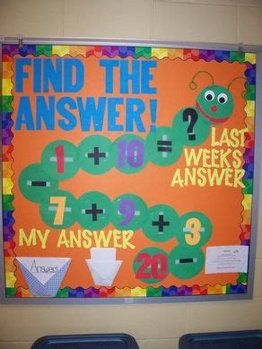 20 Interactive Math Bulletin Boards ideas | math bulletin boards, math ...