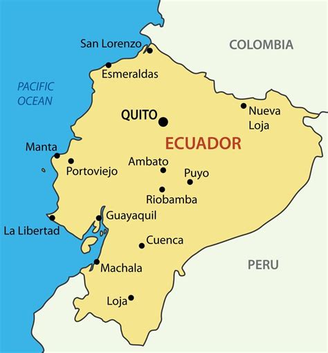 Map of Ecuador, Ecuador Flag Facts and Places to visit - Best Hotels Home