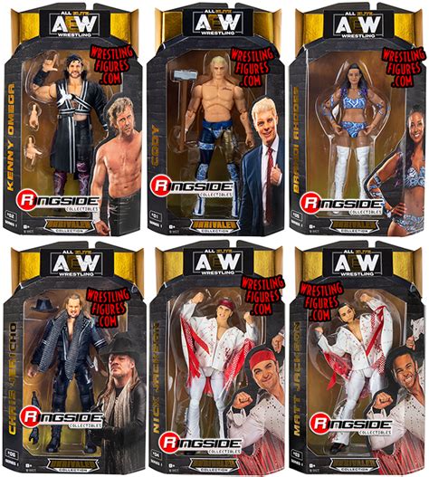 AEW Unrivaled 1 - Set of 6 AEW Toy Wrestling Action Figures by Wicked ...