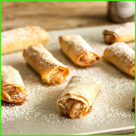 Mini apple strudel with filo pastry | Filoteig, Apfelstrudel, Rezepte