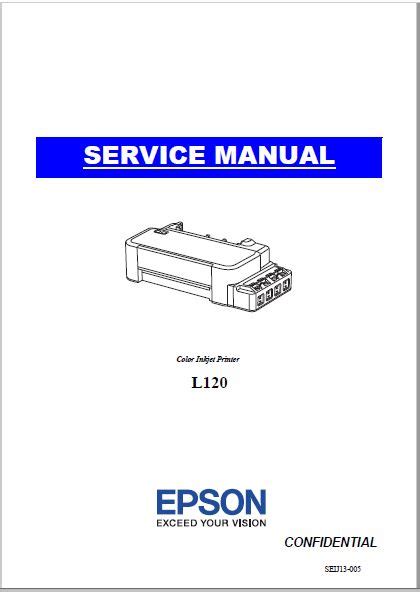 Epson Color Inkjet L120 Service Manual - Manuals Books