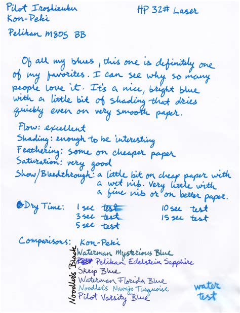 Pilot Iroshizuku Kon-Peki - Ink Reviews - The Fountain Pen Network