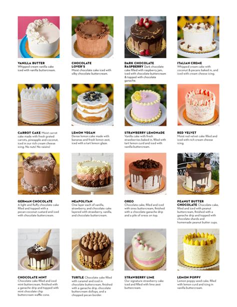 Cake Flavors | 2tarts Bakery