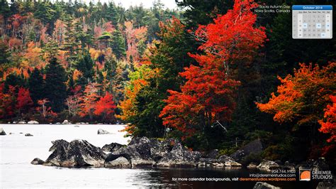 2014 10 - October Wallpaper - Autumn in Nova Scotia Rocky Fall Colors ...