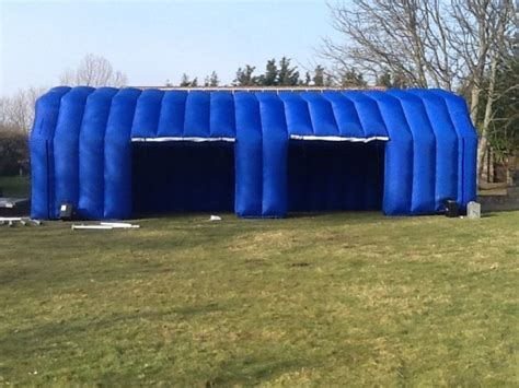 Commercial Blue Inflatable Tent Mobile Car Garage Blowup Tent