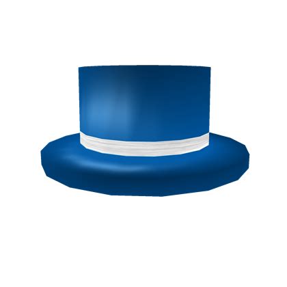 Blue Top Hat with White Band | Roblox Wiki | Fandom