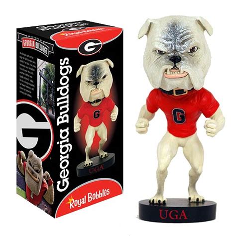 University of Georgia Bulldog Mascot Bobble Head - Royal Bobbles ...