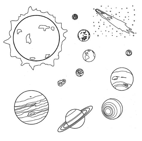 Free Outer Space Clipart Black And White, Download Free Outer Space ...