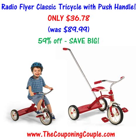 Radio Flyer Classic Tricycle with Push Handle ~ ONLY $50.30! | Radio ...