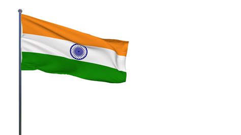 India Flag Waving in The Wind 3D Rendering, National Day, Independence ...