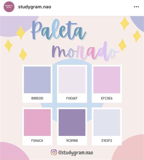 paleta de colores morado | Paletas de colores pastel, Paleta de colores ...