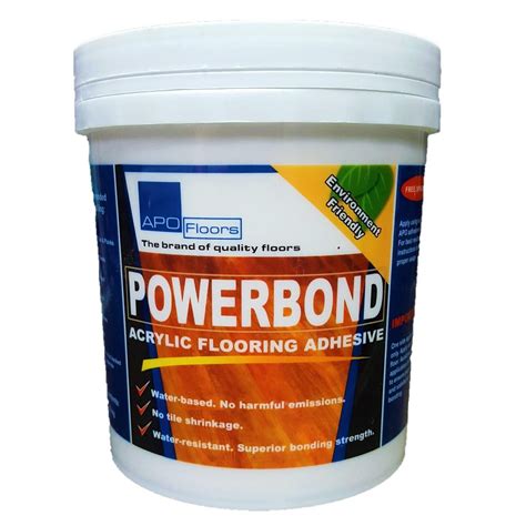 Apo Powerbond Acrylic Flooring Adhesive For Vinyl Tiles 1.25kg With ...