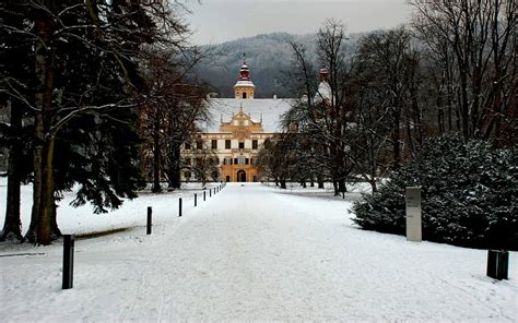 Austrian Winter Landscape, architecture, snow, landscapes, buildings ...