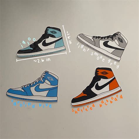 Air Jordan 1 Stickers - Etsy