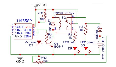 Automatic Battery Charger Circuit Using LM358 OP-AMP, 49% OFF