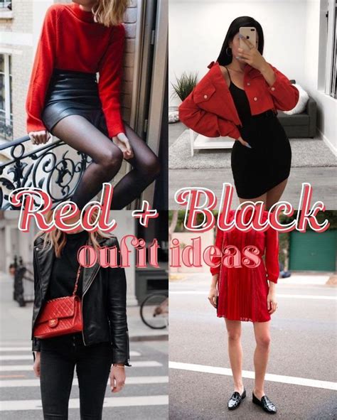 47 Black And Red Outfit Ideas - ljanestyle