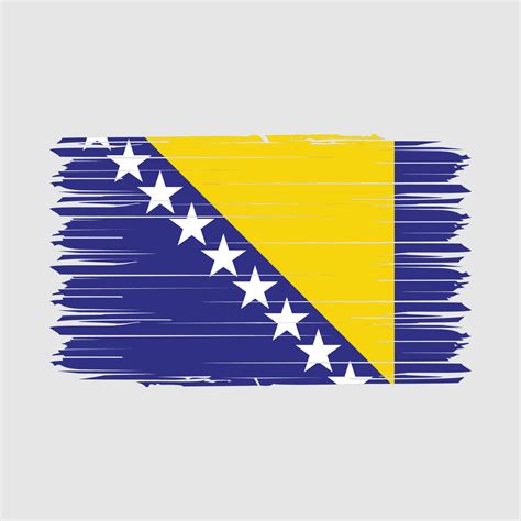 Bosnia Flag Brush Vector Illustration 20396680 Vector Art at Vecteezy