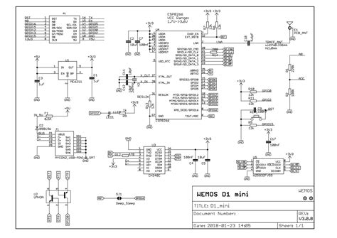 WEMOS D1 mini clone schematic - EasyEDA open source hardware lab