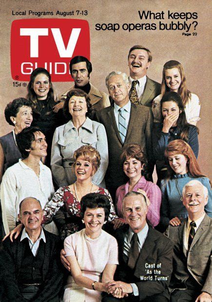 Original TV Guide, August 7, 1971 - Cast of 'As the World Turns'