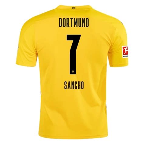 BVB Borussia Dortmund Jadon Sancho 7 Domaći Nogometni Dres 2020/2021 ...