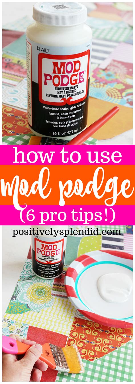 How to Use Mod Podge Like a Pro (6 Great Tips!) - Positively Splendid ...