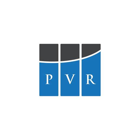 PVR letter logo design on WHITE background. PVR creative initials ...