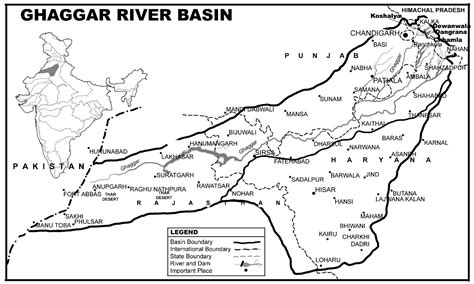 GHAGGAR River Basin | River basin, Basin, River